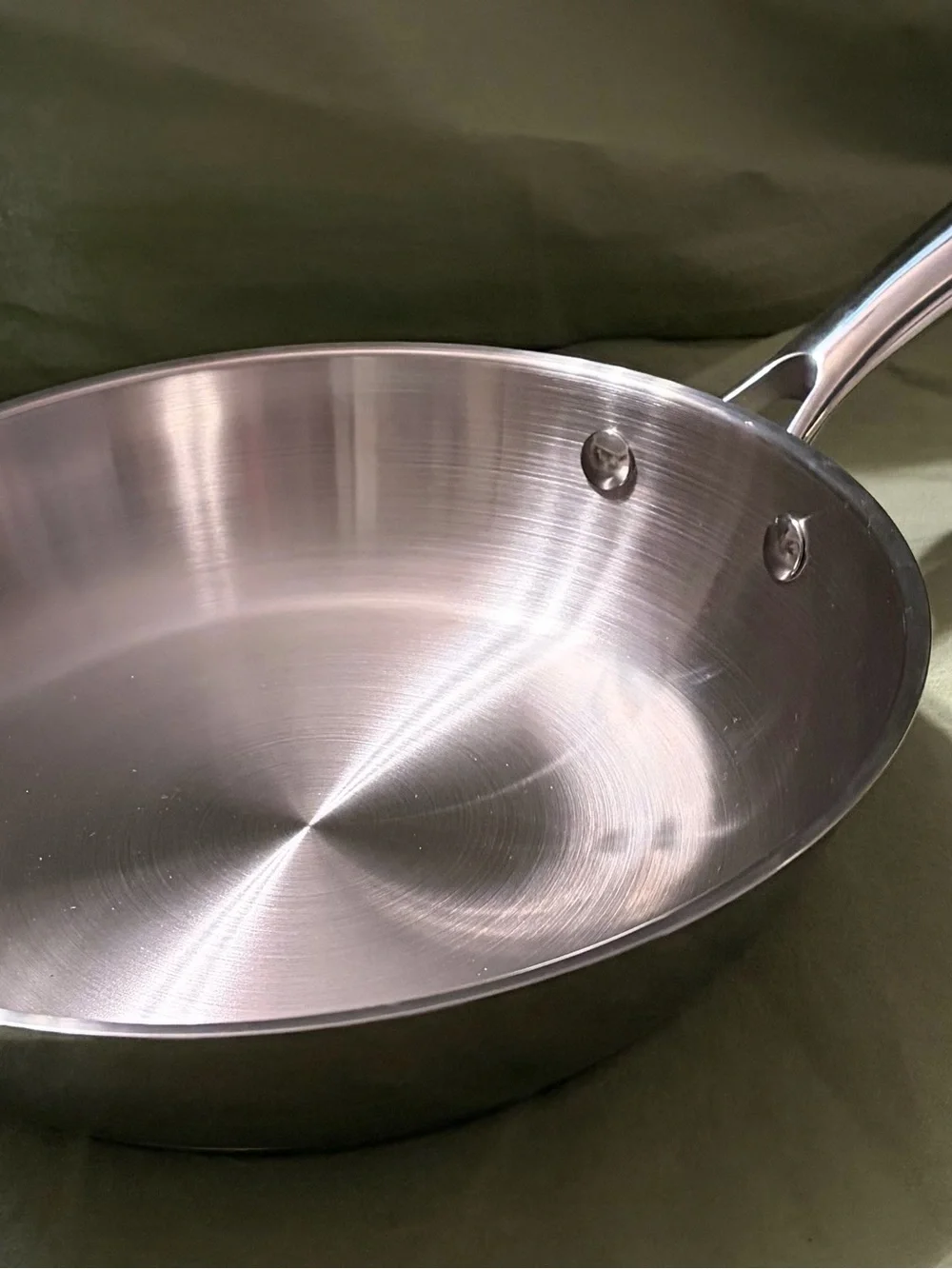 NWOT Stainless Steel Frying Pan - Silver